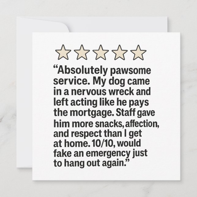 Vielen Dank, Tierarzt Karte (Vorderseite)