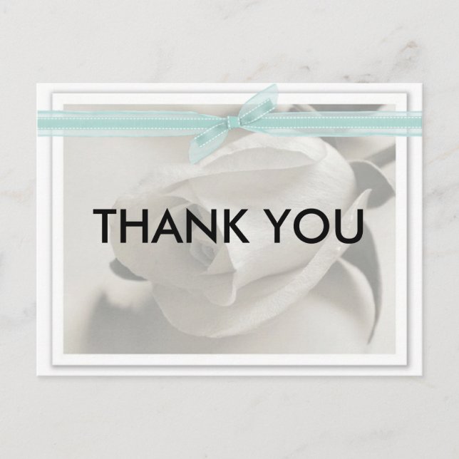 Vielen Dank Tiffany Postkarte (Vorderseite)