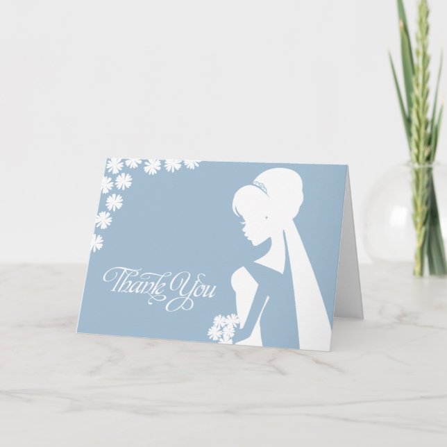 Vielen Dank Trauzeugin Bridal Blume Wedding Card Dankeskarte (Vorderseite)