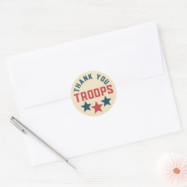 Vielen Dank, Troops Umschlag Aufkleber Sticker (Umschlag)