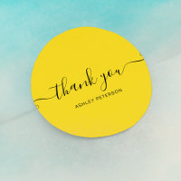 Vielen Dank Typografie minimalistisch cool gelb