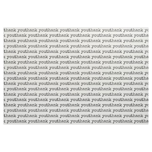 Vielen Dank Typografie Text Stoff (Fat Quarter (45,7 x 55,9 cm))