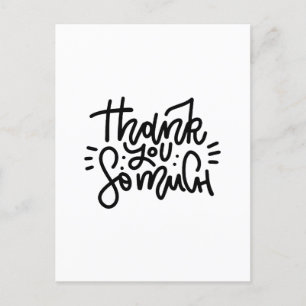 Vielen Dank Typography Postkarte