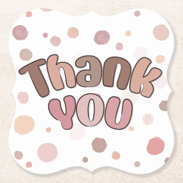 Vielen Dank Untersetzer (Vorderseite)