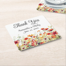 Vielen Dank Untersetzer Gastgeschenk Hochzeit flor