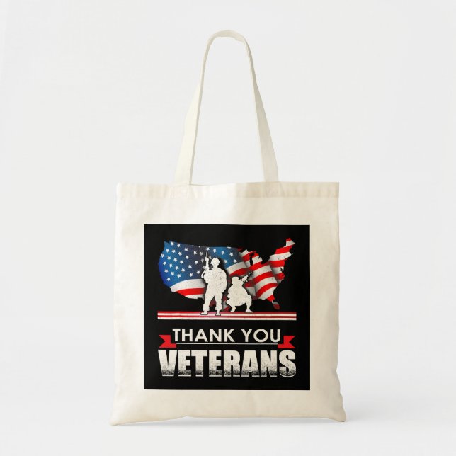 Vielen Dank Veteranen Amerikaner 280 Tragetasche (Vorne)