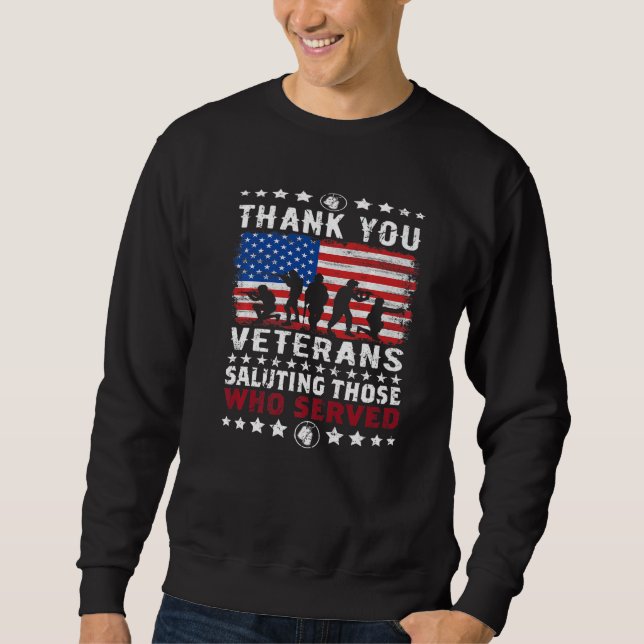 Vielen Dank Veteranen, die die Bewunderer von Patr Sweatshirt (Vorderseite)