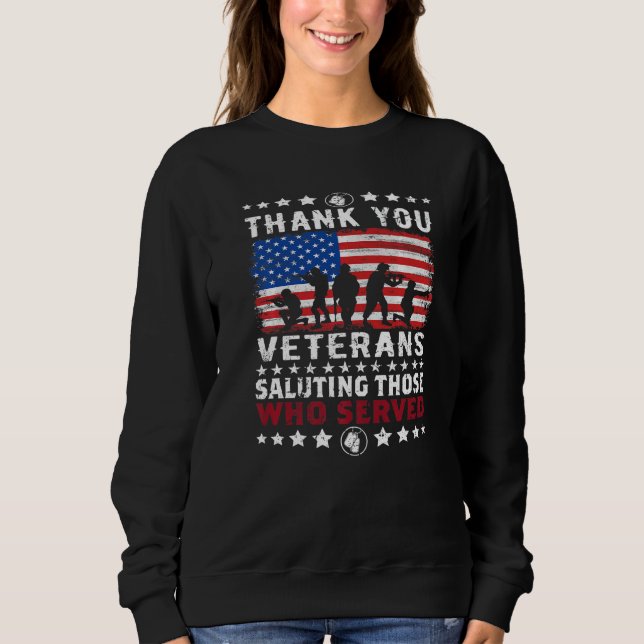Vielen Dank Veteranen, die die Bewunderer von Patr Sweatshirt (Vorderseite)