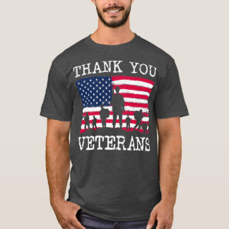 Vielen Dank Veteranen Kampfstiefel Blume Veteran T T-Shirt