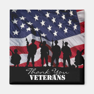 Vielen Dank Veteranen Magnet