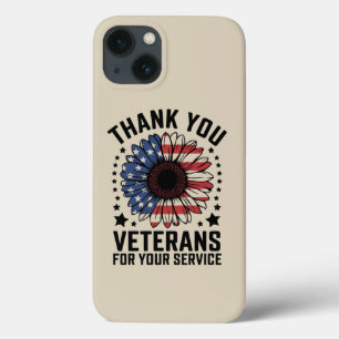 Vielen Dank Veteranen Sunflower Militär Tag Case-Mate iPhone Hülle