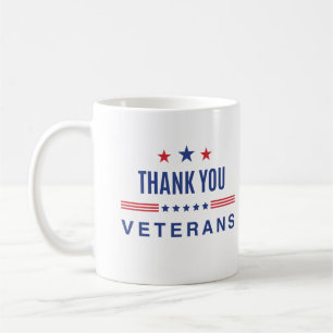 Vielen Dank Veteranen und Soldaten der Armee Kaffeetasse