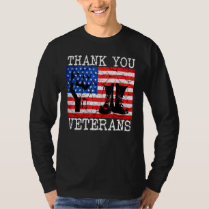 Vielen Dank Veterans Combat Boots Solidarity Veter T-Shirt