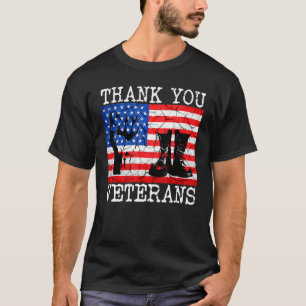 Vielen Dank Veterans Combat Boots Solidarity Veter T-Shirt