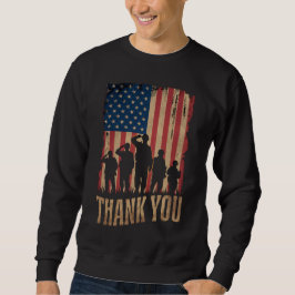 Vielen Dank Veterans Day American Flag Vintag Sweatshirt