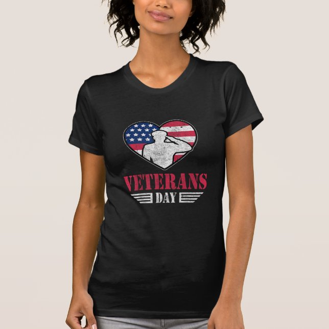 Vielen Dank Veterans Day Memorial Day Partiotic T-Shirt (Vorderseite)