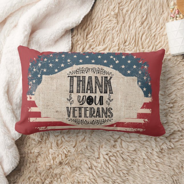 Vielen Dank Veterans Lumbar Pillow Lendenkissen (Decke)
