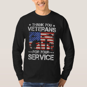 Vielen Dank Veterans Poppy Blume Combat Boots Vete T-Shirt