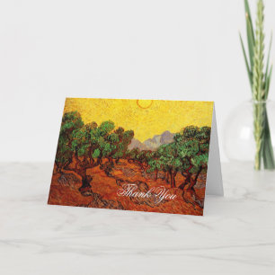 Vielen Dank. Vincent van Gogh Olive Trees Dankeskarte