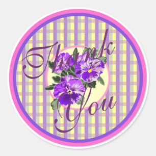 Vielen Dank Vintag Pansy Stickers