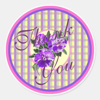 Vielen Dank Vintag Pansy Stickers