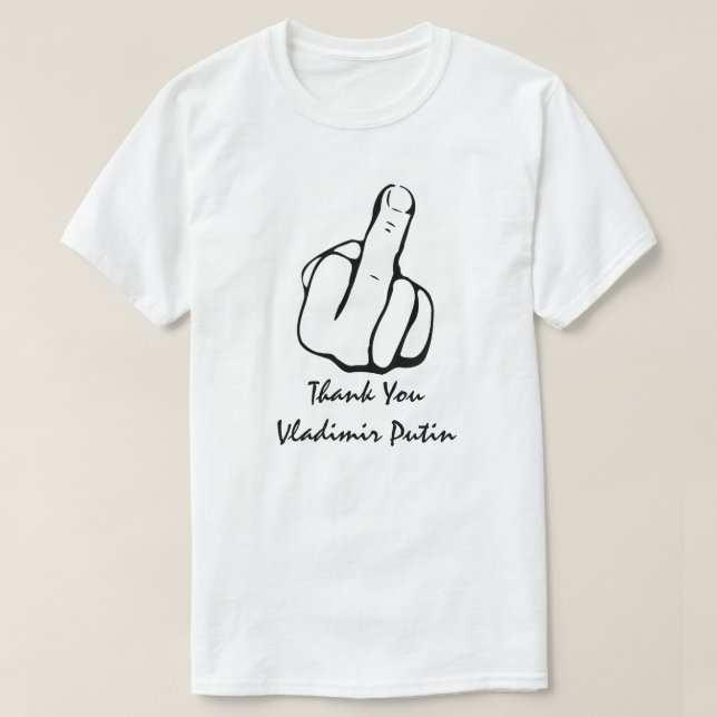 Vielen Dank Vladimir Wladimirowitsch Putin T-Shirt (Design vorne)
