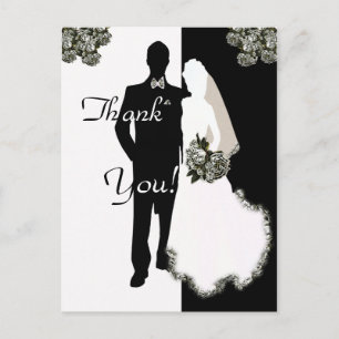 Vielen Dank von Bride and Groom Cards Postkarte