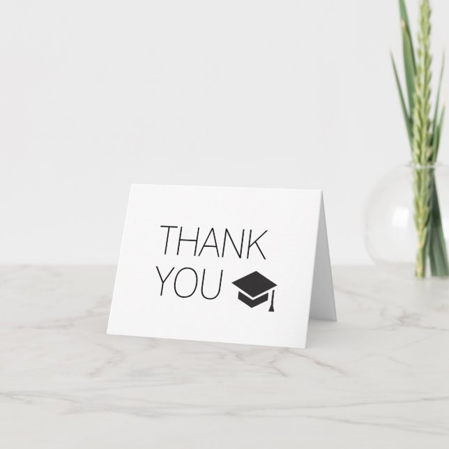 Vielen Dank von der Graduate Dankeskarte (Vorderseite)