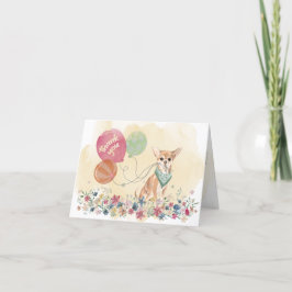Vielen Dank von Ihnen und Ihrem Chihuahua Dog Ball Dankeskarte