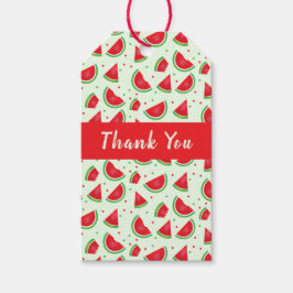 Vielen Dank Watermelon Pattern Melon Fruit Summer Geschenkanhänger