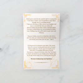 Vielen Dank Weihnachtskarte Dankeskarte