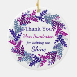 Vielen Dank Weihnachtsmann Lehrer Anerkennung Keramik Ornament