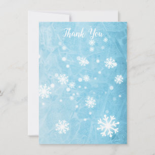 Vielen Dank Winter Snowflake Serial Text Flat Card