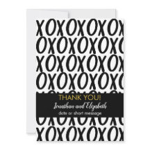 Vielen Dank XOXO Hugs Kisses Minimalistisch