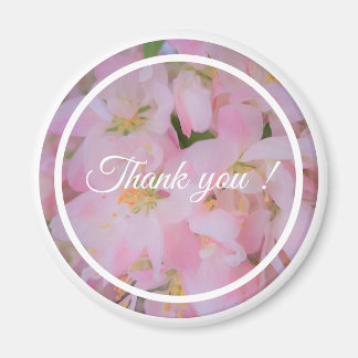 Vielen Dank Zitat Blumenkirschblüten Foto Magnet
