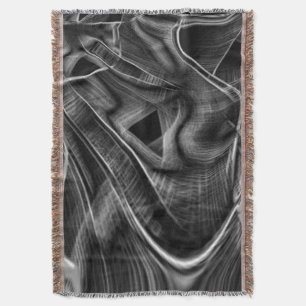 Vieles mit grauen Grooves auf dunklem Hintergrund  Decke