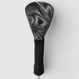 Vieles mit grauen Grooves auf schwarzem Hintergrun Golf Headcover