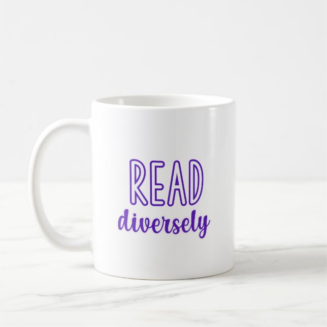 Vielfalt beim Lesen Kaffeetasse (Links)