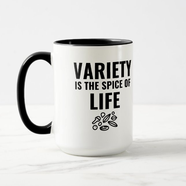Vielfalt ist der Gewürz des Lebens Tasse (Links)