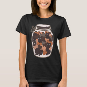 Vielfalt Katzen Herz Melanin Hauttöne Schwarze Ges T-Shirt