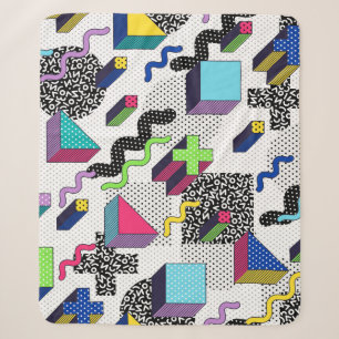 Vielfarbige geometrische Formen, Retromuster. Sherpadecke