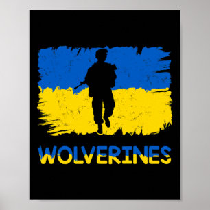Vielfraße unterstützen die Ukraine Unterstützen Si Poster
