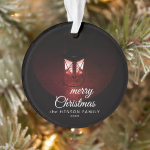 Vielle lanterne Joyeux Noël Joyeux Script Famille