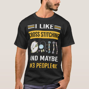 Vielleicht 3 Leute kreuzen Stich T-Shirt