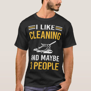 Vielleicht 3 Personen reinigen T-Shirt