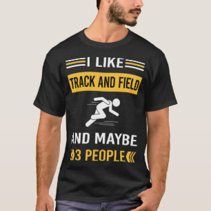 Vielleicht 3 Personen verfolgen das Feld T-Shirt