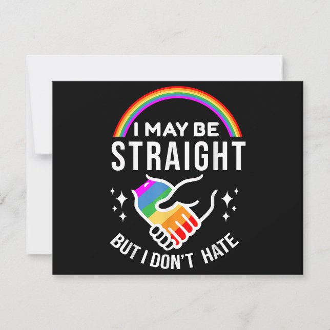 Vielleicht bin ich gerade, aber ich hasse LGBT-Gay (Vorderseite)
