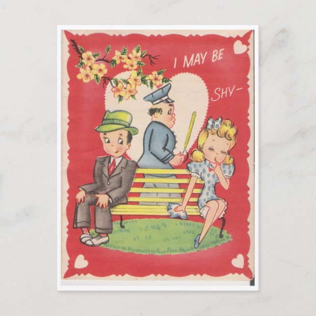 Vielleicht bin ich schüchtern... postkarte (Vorderseite)