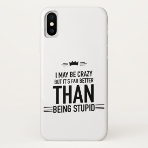 Vielleicht bin ich verrückt beschriftete iPhone X Case-Mate iPhone Hülle