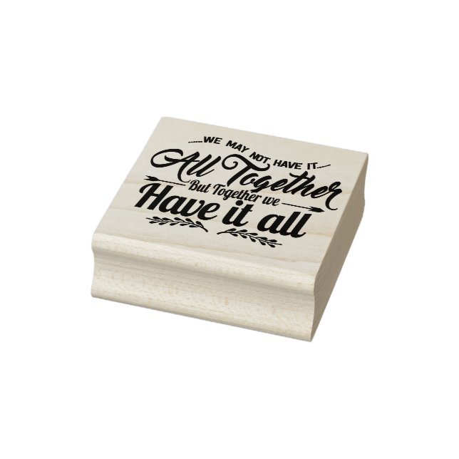 Vielleicht haben wir nicht alles gemeinsam gummistempel (Stempel)